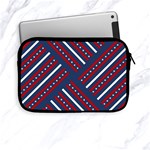 Patriotic Red White Blue Stars Apple iPad Mini Zipper Cases Front