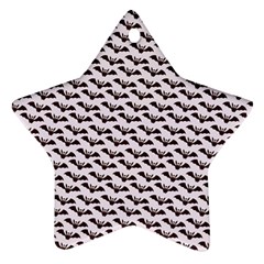 Halloween Lilac Paper Pattern Ornament (Star)