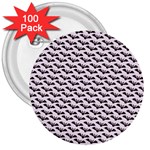 Halloween Lilac Paper Pattern 3  Buttons (100 pack)  Front