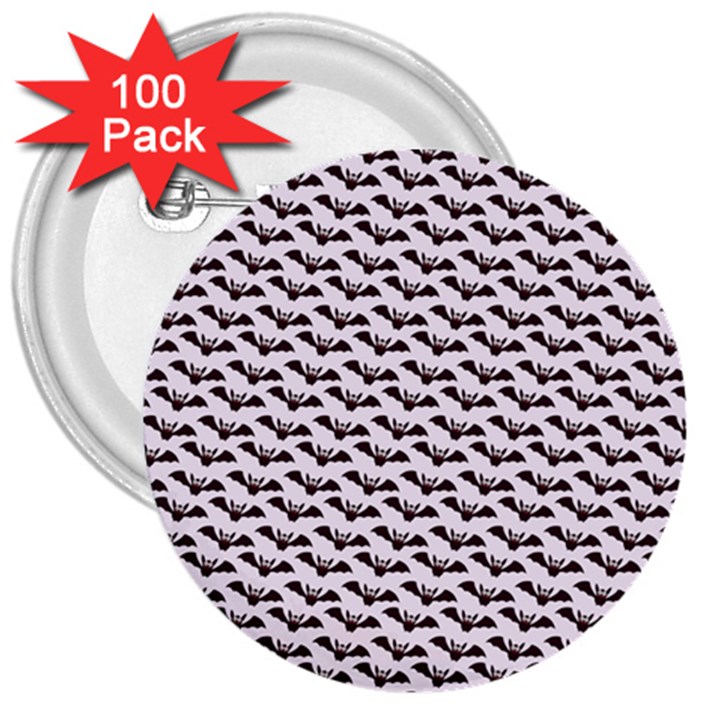 Halloween Lilac Paper Pattern 3  Buttons (100 pack) 