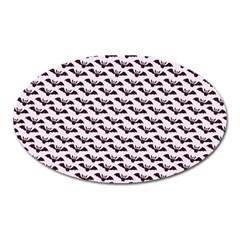 Halloween Lilac Paper Pattern Oval Magnet