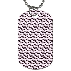 Halloween Lilac Paper Pattern Dog Tag (Two Sides)