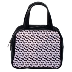 Halloween Lilac Paper Pattern Classic Handbags (One Side)