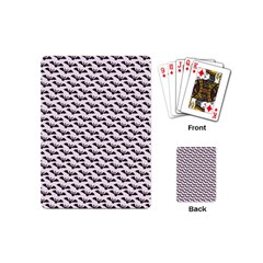 Halloween Lilac Paper Pattern Playing Cards (Mini) 