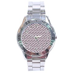 Halloween Lilac Paper Pattern Stainless Steel Analogue Watch