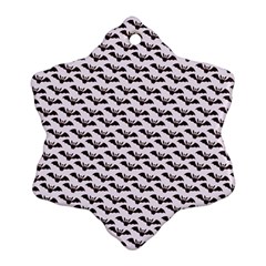 Halloween Lilac Paper Pattern Ornament (Snowflake)