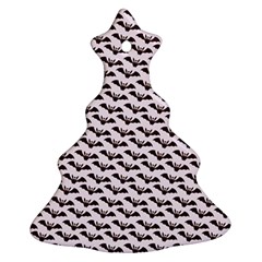 Halloween Lilac Paper Pattern Christmas Tree Ornament (Two Sides)