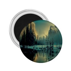 Yosemite Park Landscape Sunrise 2 25  Magnets by Celenk