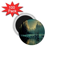 Yosemite Park Landscape Sunrise 1 75  Magnets (100 Pack) 