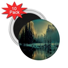 Yosemite Park Landscape Sunrise 2 25  Magnets (10 Pack)  by Celenk