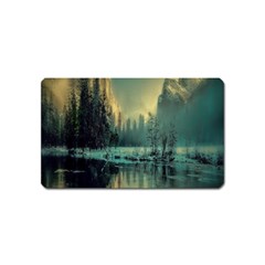 Yosemite Park Landscape Sunrise Magnet (name Card) by Celenk