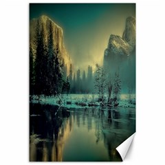 Yosemite Park Landscape Sunrise Canvas 24  X 36  by Celenk