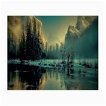 Yosemite Park Landscape Sunrise Small Glasses Cloth (2-Side) Front