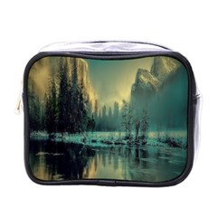 Yosemite Park Landscape Sunrise Mini Toiletries Bags by Celenk