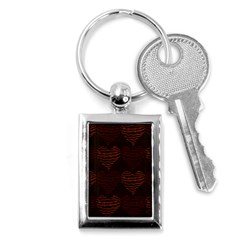 Heart Seamless Background Figure Key Chains (rectangle)  by Celenk