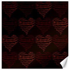 Heart Seamless Background Figure Canvas 12  X 12   by Celenk