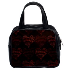 Heart Seamless Background Figure Classic Handbags (2 Sides) by Celenk