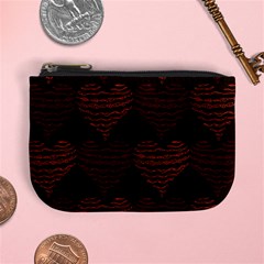 Heart Seamless Background Figure Mini Coin Purses by Celenk