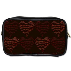 Heart Seamless Background Figure Toiletries Bags 2-side by Celenk