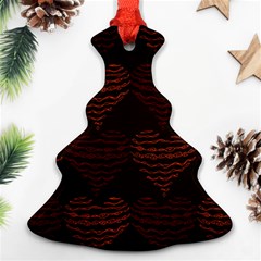 Heart Seamless Background Figure Ornament (christmas Tree)  by Celenk