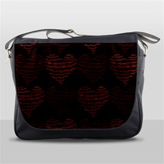 Heart Seamless Background Figure Messenger Bags by Celenk