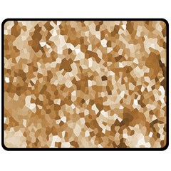 Texture Background Backdrop Brown Double Sided Fleece Blanket (Medium) 