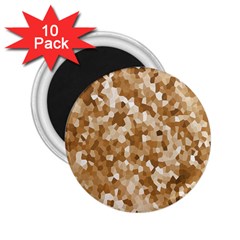 Texture Background Backdrop Brown 2 25  Magnets (10 Pack)  by Celenk