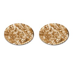 Texture Background Backdrop Brown Cufflinks (oval) by Celenk