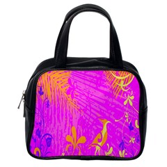 Spring Tropical Floral Palm Bird Classic Handbags (one Side) by Celenk