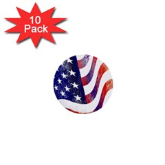 Usa Flag America American 1  Mini Buttons (10 Pack)  by Celenk