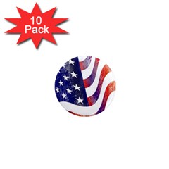 Usa Flag America American 1  Mini Magnet (10 Pack)  by Celenk