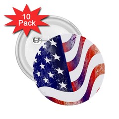 Usa Flag America American 2 25  Buttons (10 Pack)  by Celenk