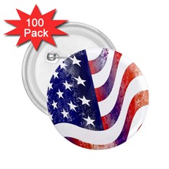 Usa Flag America American 2 25  Buttons (100 Pack)  by Celenk