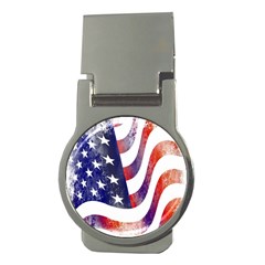 Usa Flag America American Money Clips (round)  by Celenk