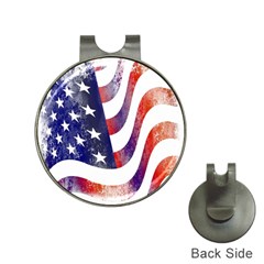 Usa Flag America American Hat Clips With Golf Markers by Celenk