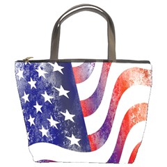 Usa Flag America American Bucket Bags by Celenk