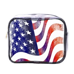 Usa Flag America American Mini Toiletries Bags by Celenk