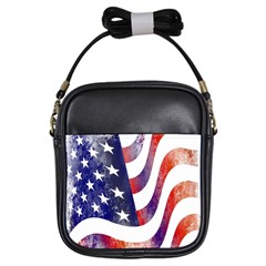 Usa Flag America American Girls Sling Bags by Celenk