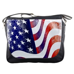 Usa Flag America American Messenger Bags by Celenk