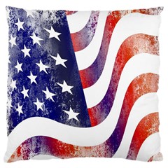 Usa Flag America American Large Cushion Case (one Side) by Celenk