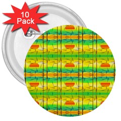 Birds Beach Sun Abstract Pattern 3  Buttons (10 pack) 