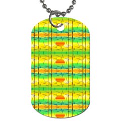 Birds Beach Sun Abstract Pattern Dog Tag (One Side)