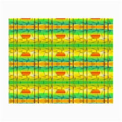 Birds Beach Sun Abstract Pattern Small Glasses Cloth (2-side) by Celenk