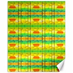 Birds Beach Sun Abstract Pattern Canvas 11  x 14   10.95 x13.48  Canvas - 1