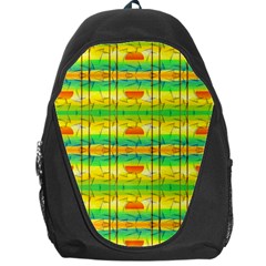 Birds Beach Sun Abstract Pattern Backpack Bag