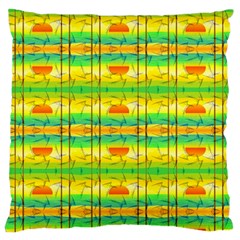 Birds Beach Sun Abstract Pattern Standard Flano Cushion Case (two Sides) by Celenk