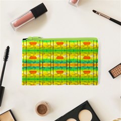 Birds Beach Sun Abstract Pattern Cosmetic Bag (XS)