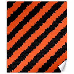 Black Orange Pattern Canvas 20  x 24  