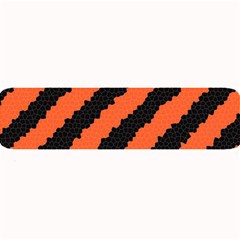 Black Orange Pattern Large Bar Mats