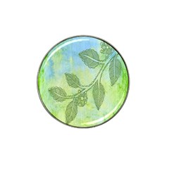 Green Leaves Background Scrapbook Hat Clip Ball Marker (10 Pack) by Celenk